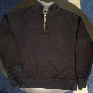 ⛺️2 for$20 Men's LargeBlack Half-Zip Sweater